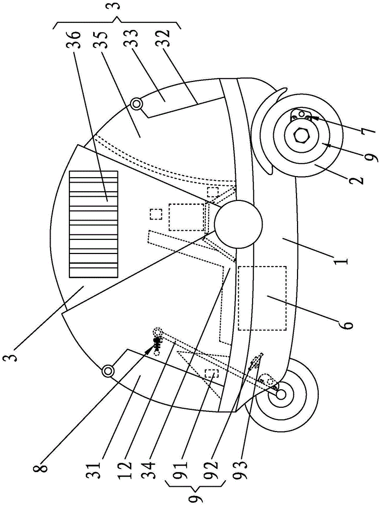 Egg car for one person to take and control system of egg car