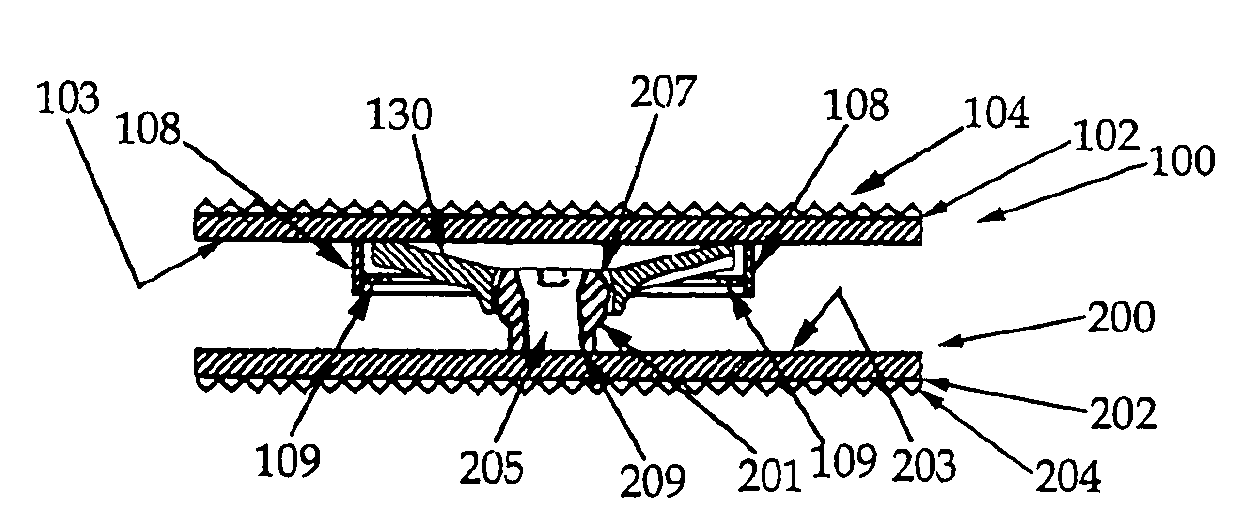 Intervertebral spacer device utilizing a belleville washer having radially extending grooves