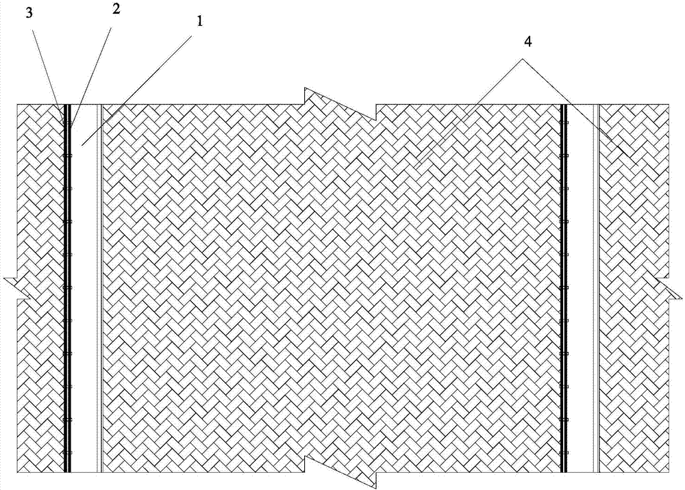 Composite wall body with light steel-wood mixing keels and implementation method thereof