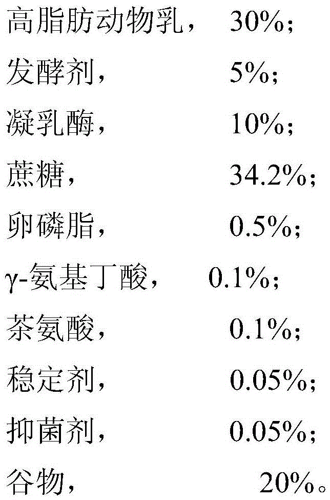 Grain cheese and preparation method thereof