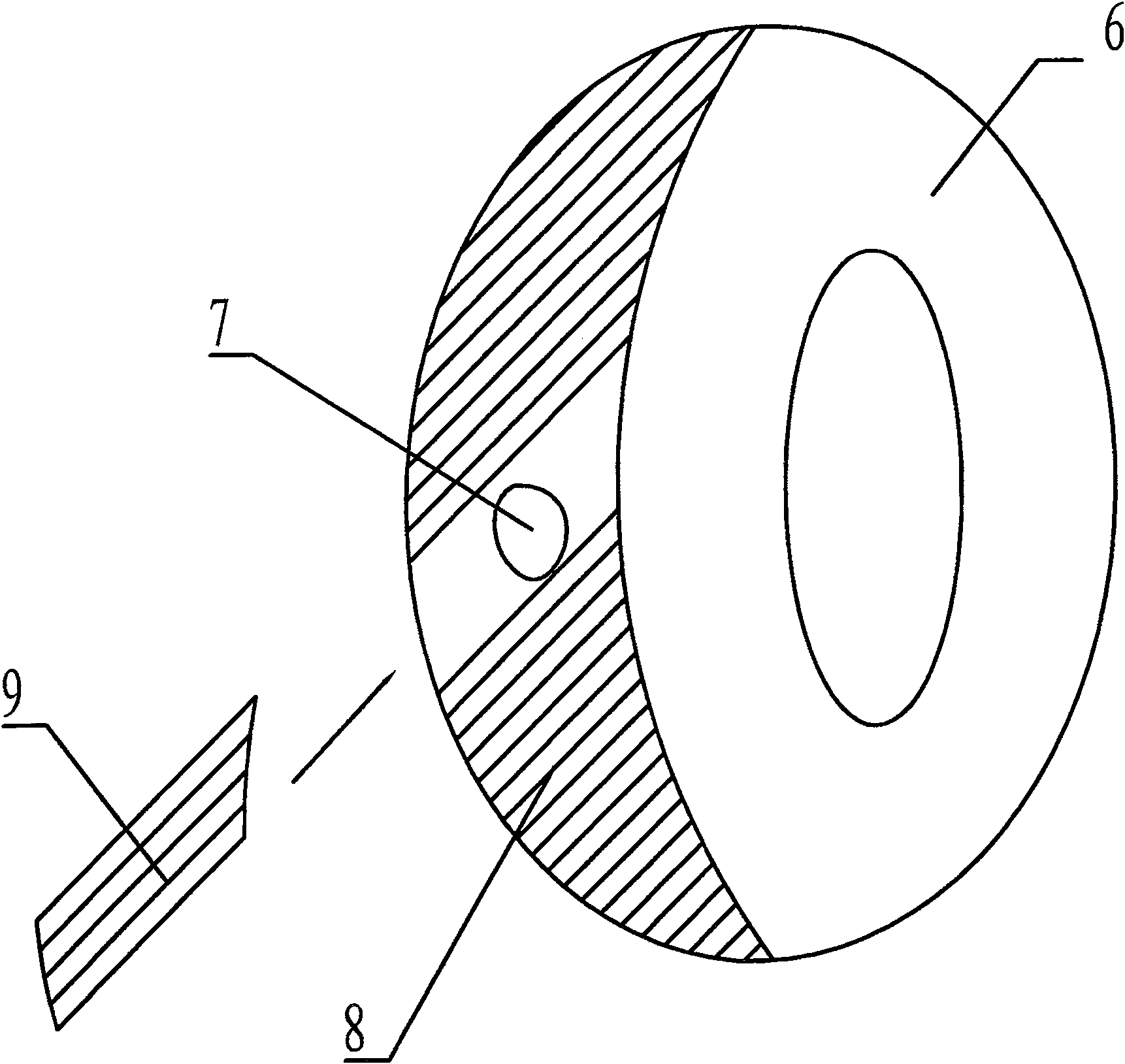 Repairing method for radial tire crown explosion