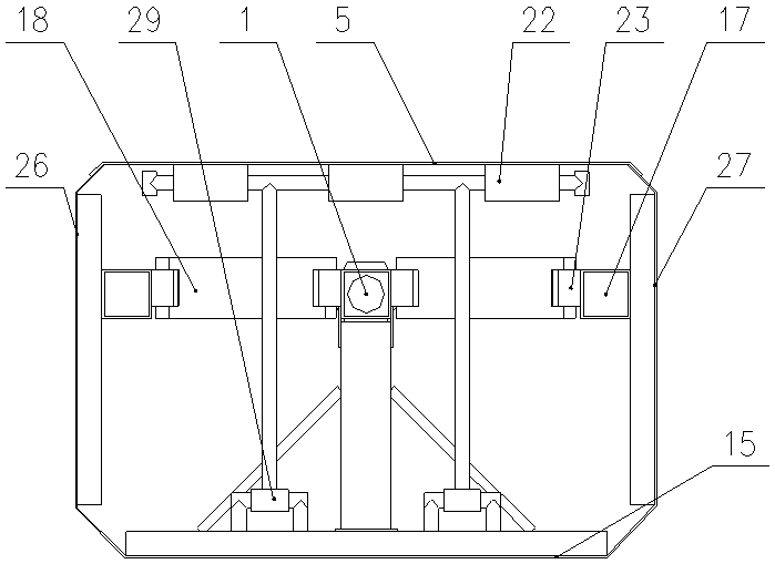 Two-panel retractable internal mold flue gas channel vibration casting machine