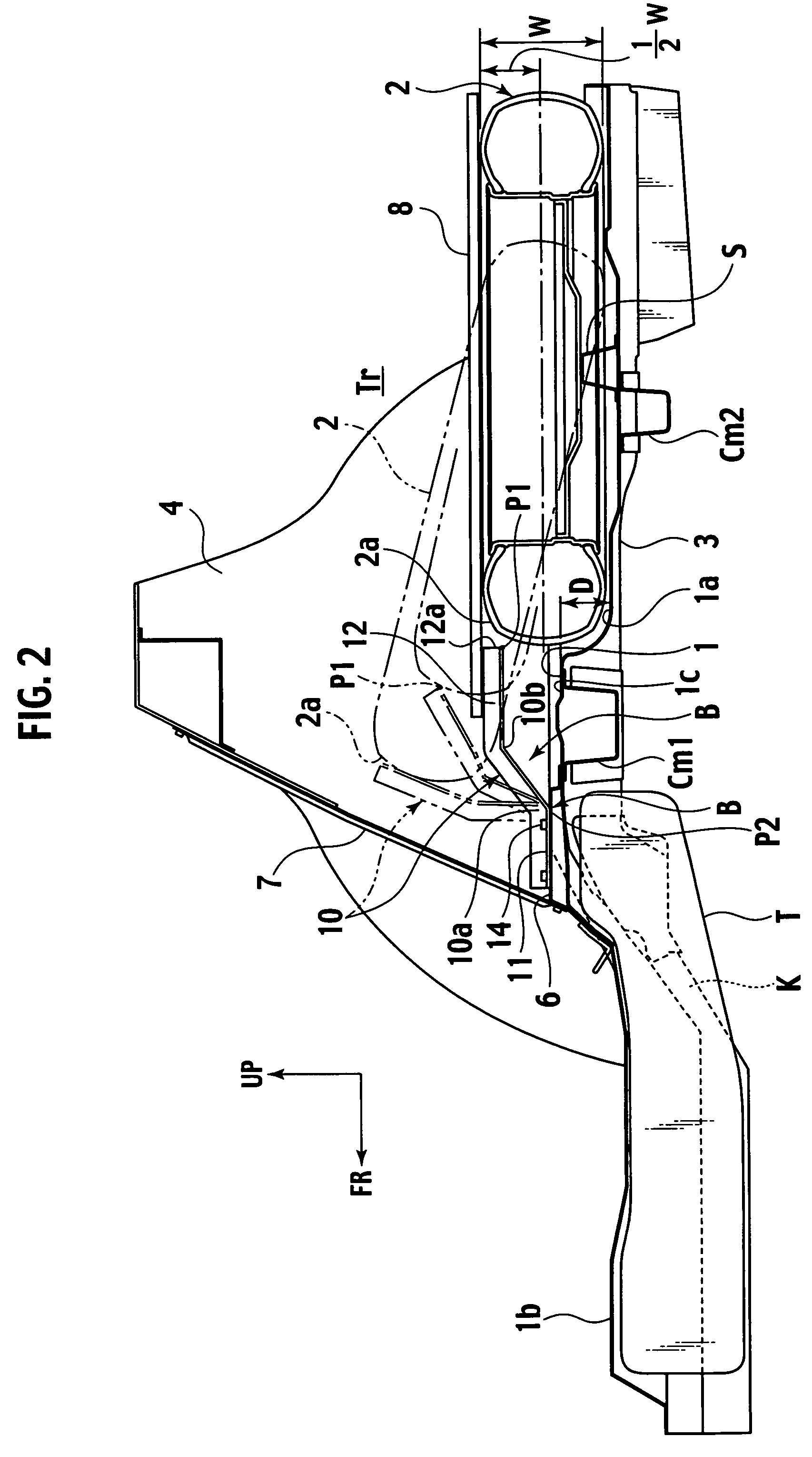 Spare tire storage structure