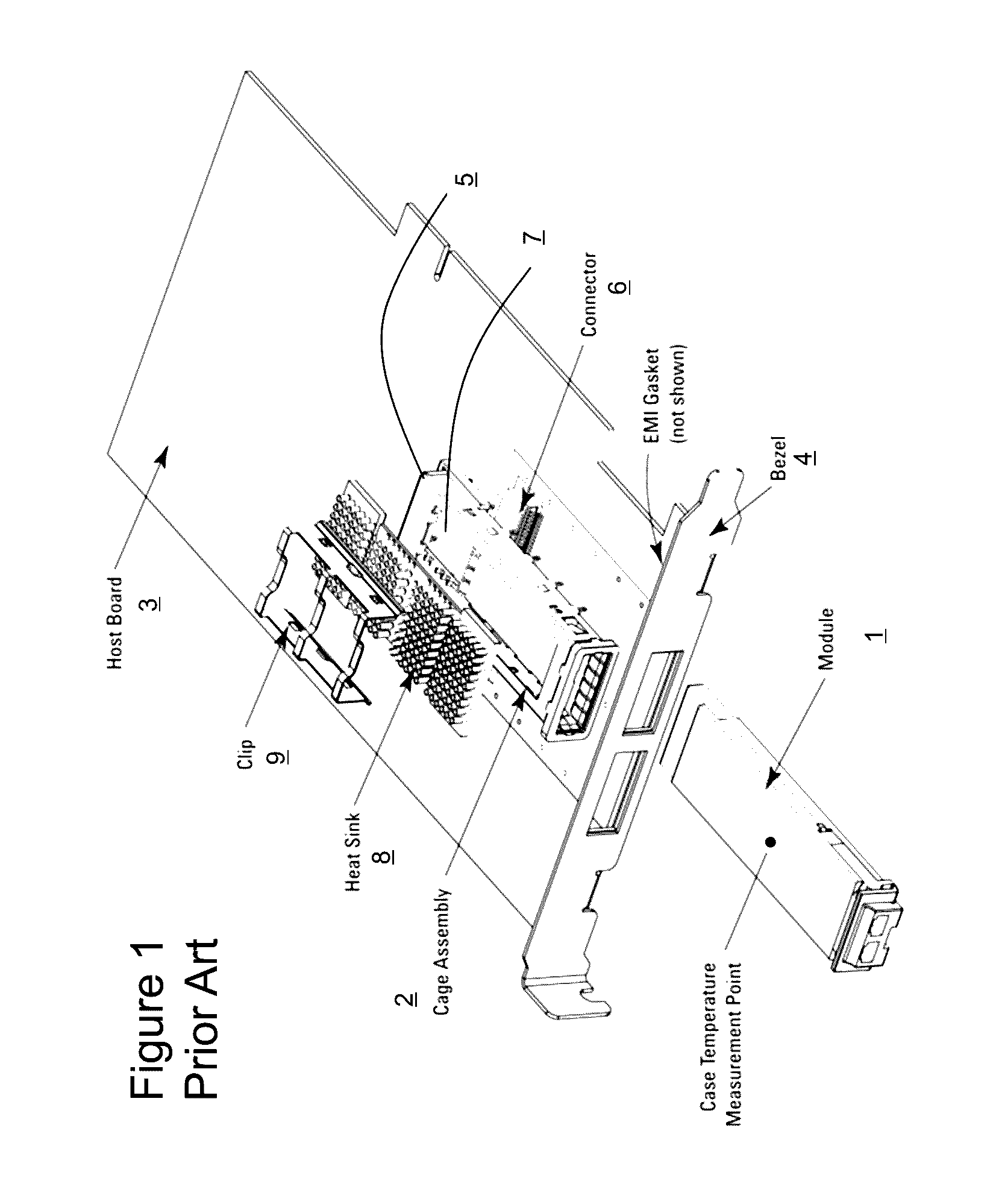 Sliding thermal contact for pluggable optic modules