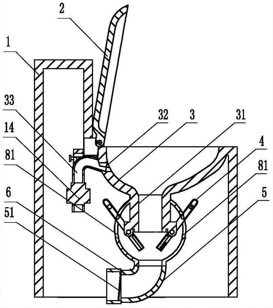 Water-saving deodorizing closestool