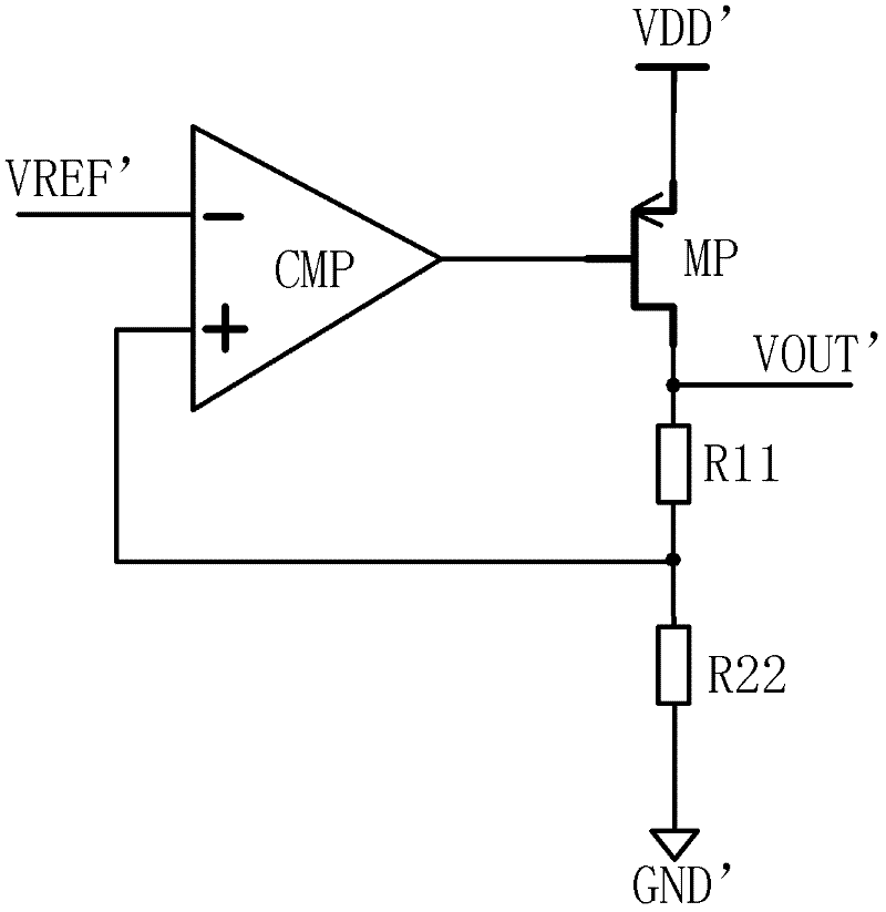 Low-dropout linear voltage regulator circuit and system