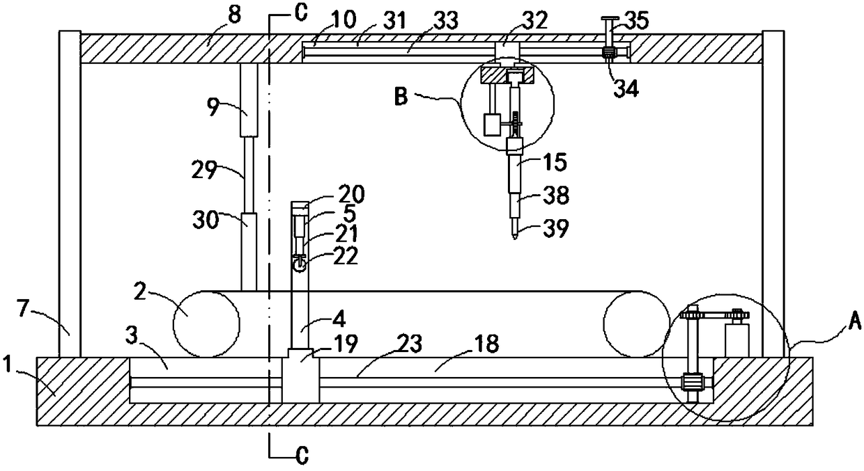 Automatic textile cloth cutting device