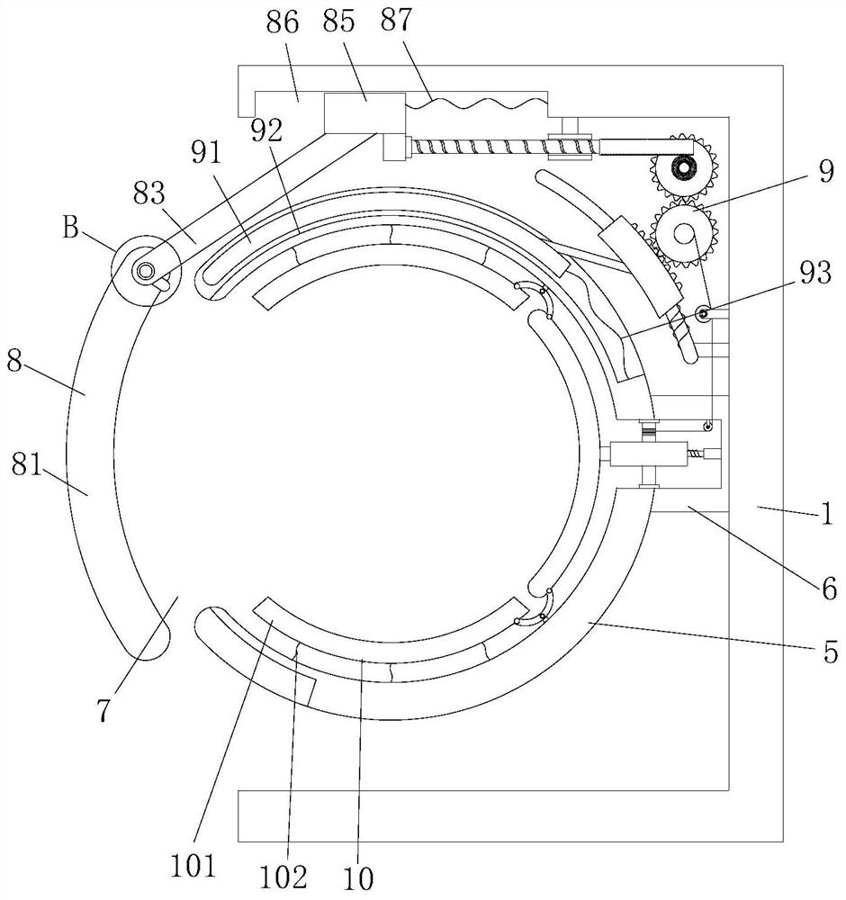 An anti-pressure nursing device for the affected part of an orthopedic patient