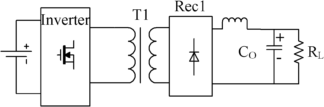 Combined current transformer capable of realizing emergency regulation of output by series connection of high frequency AC sides