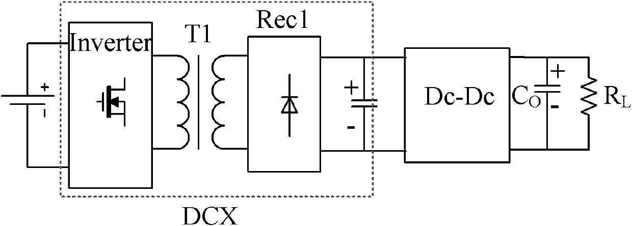 Combined current transformer capable of realizing emergency regulation of output by series connection of high frequency AC sides