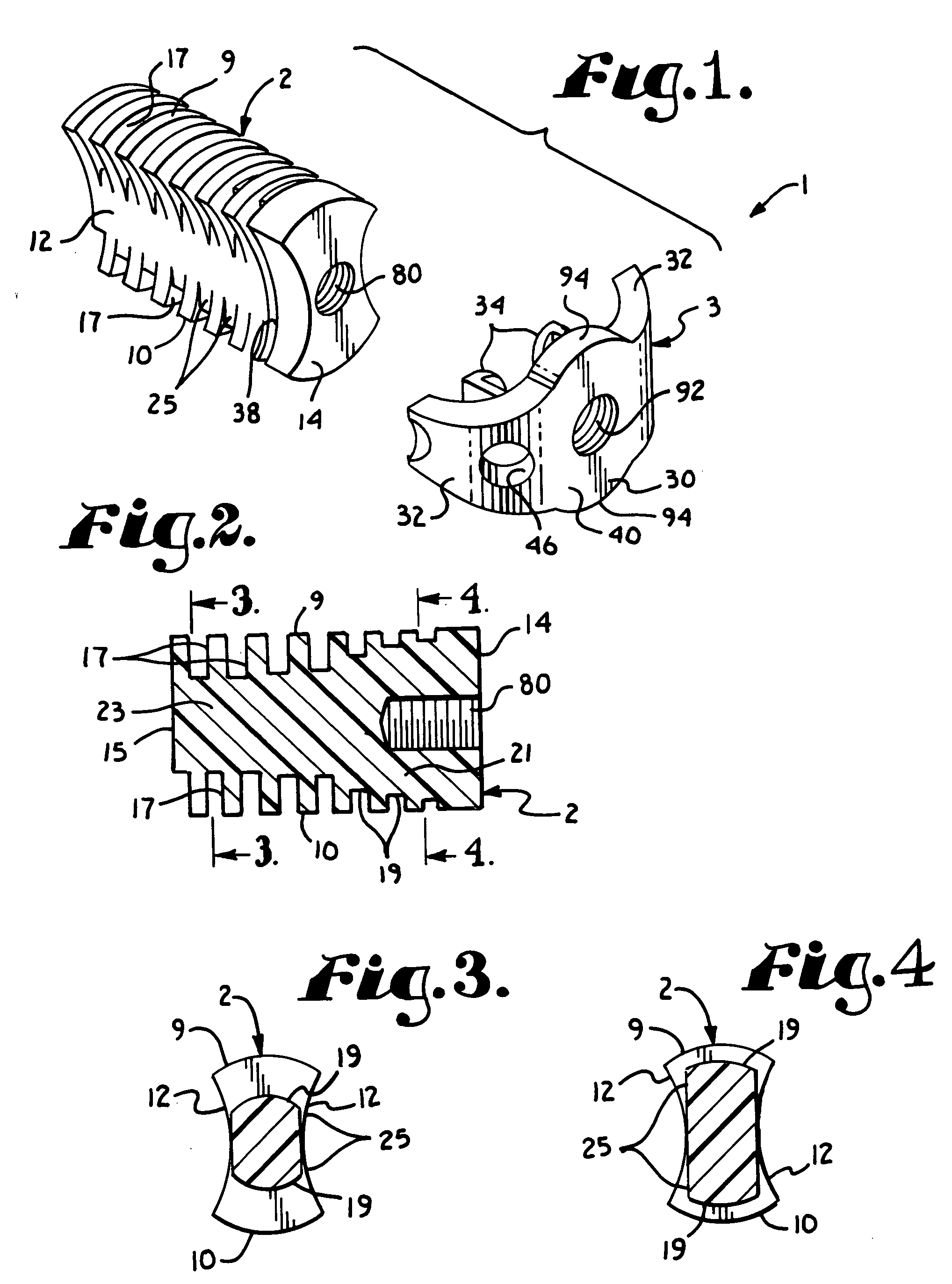 Threaded center line cage with funnel shaped profile