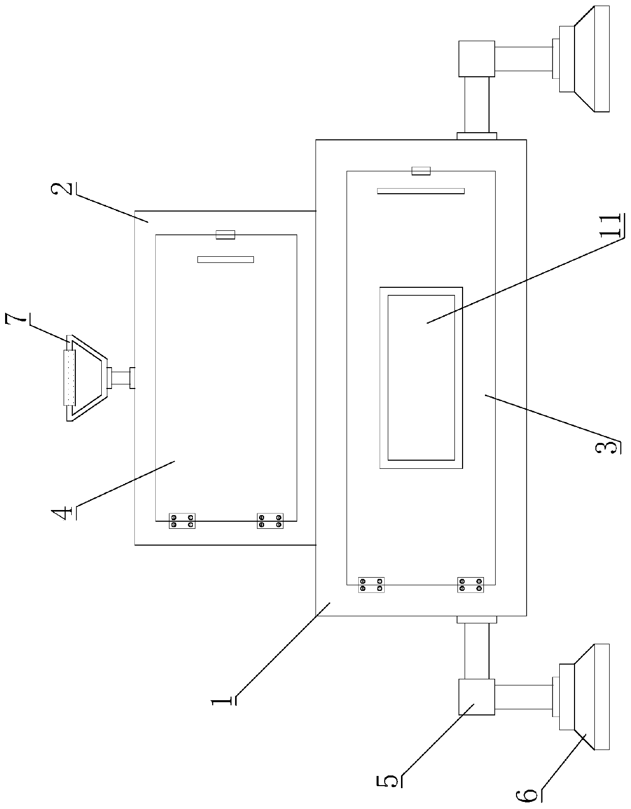 Portable detection equipment for detecting vegetable pesticide residues