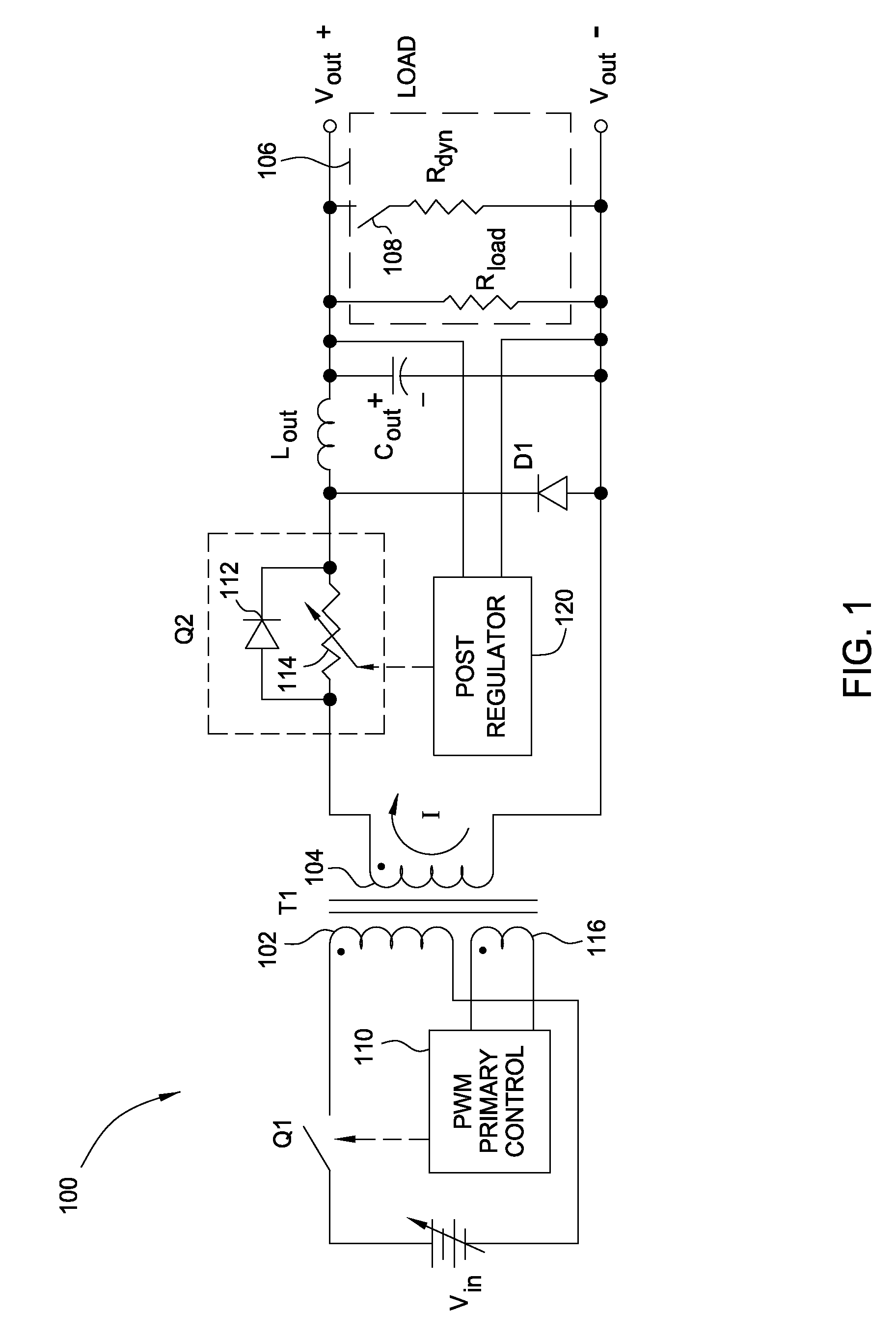 Synchronous rectifier post regulator