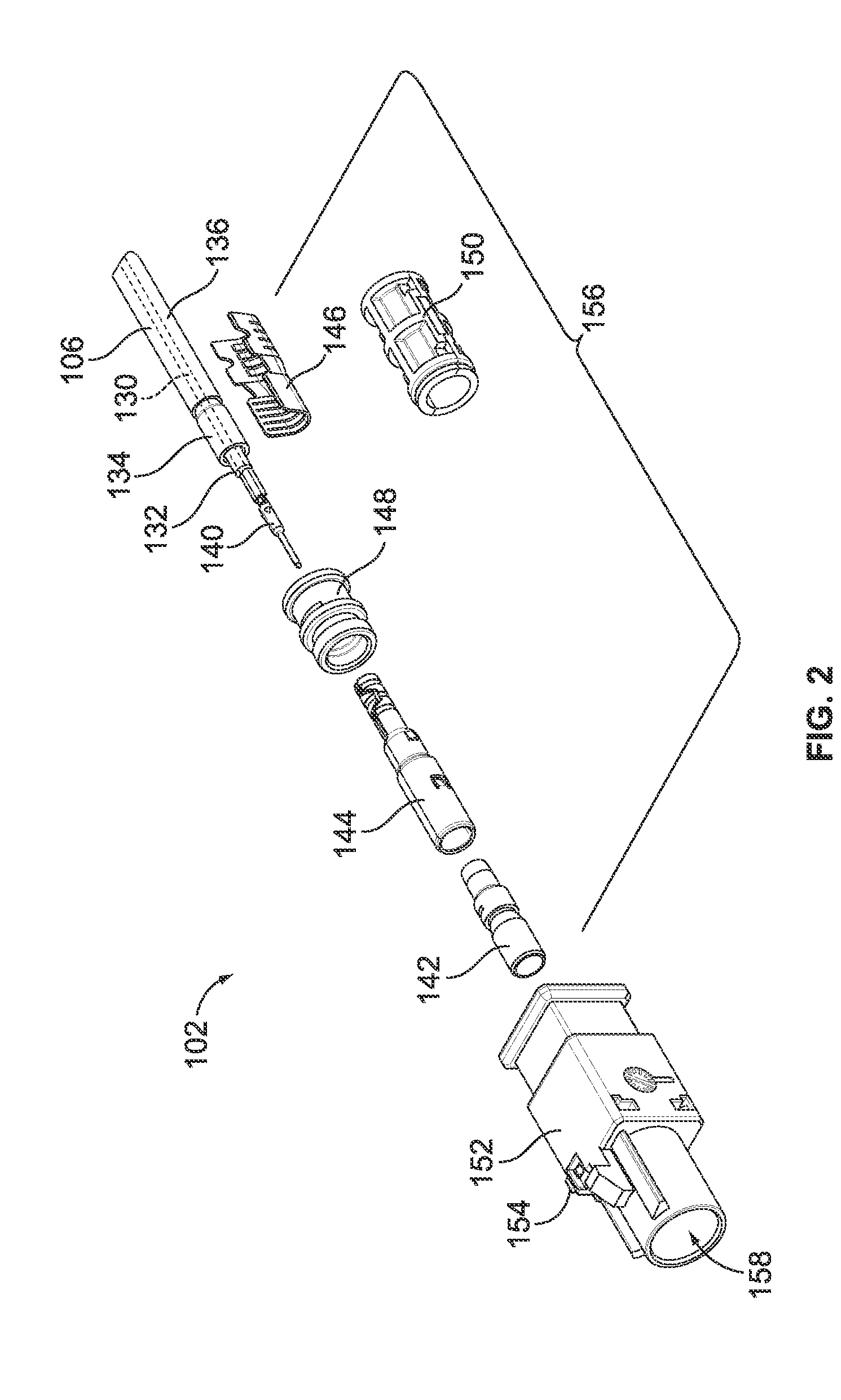 Radio frequency connector assembly