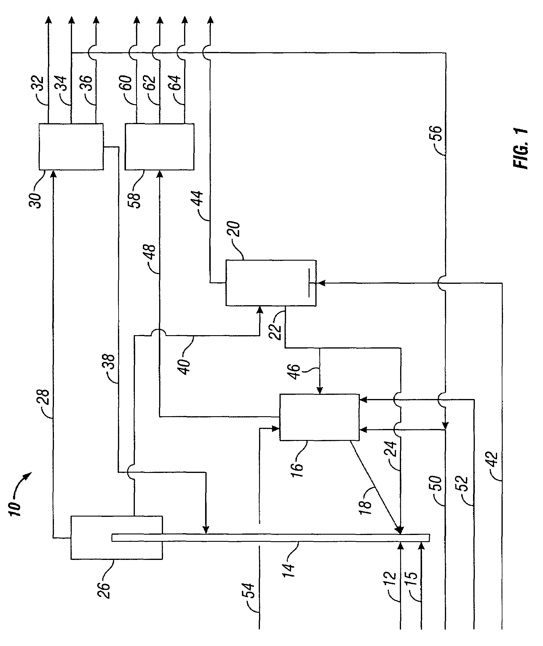 Method and apparatus for making a middle distillate product and lower olefins from a hydrocarbon feedstock