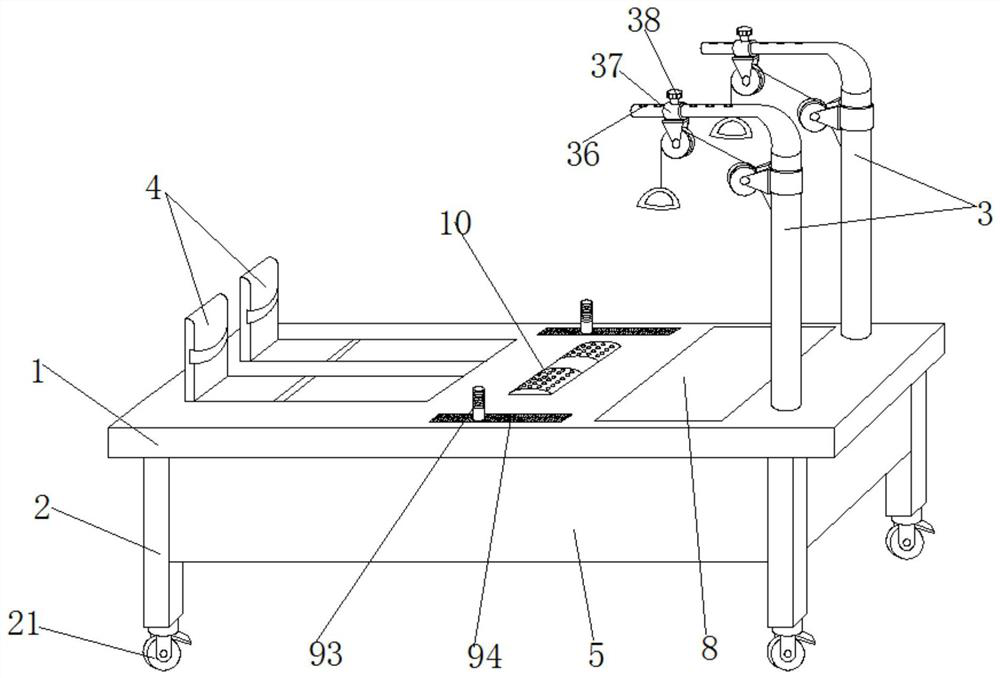 Limb rehabilitation training device for neurosurgery department