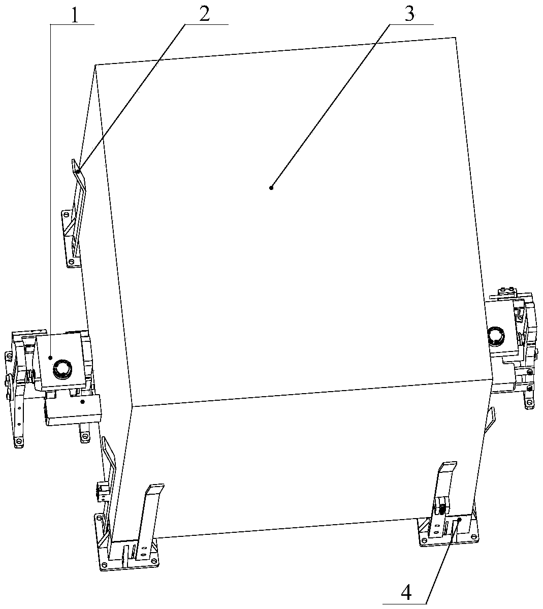 Low-impact repeatable locking and separation device for space effective load