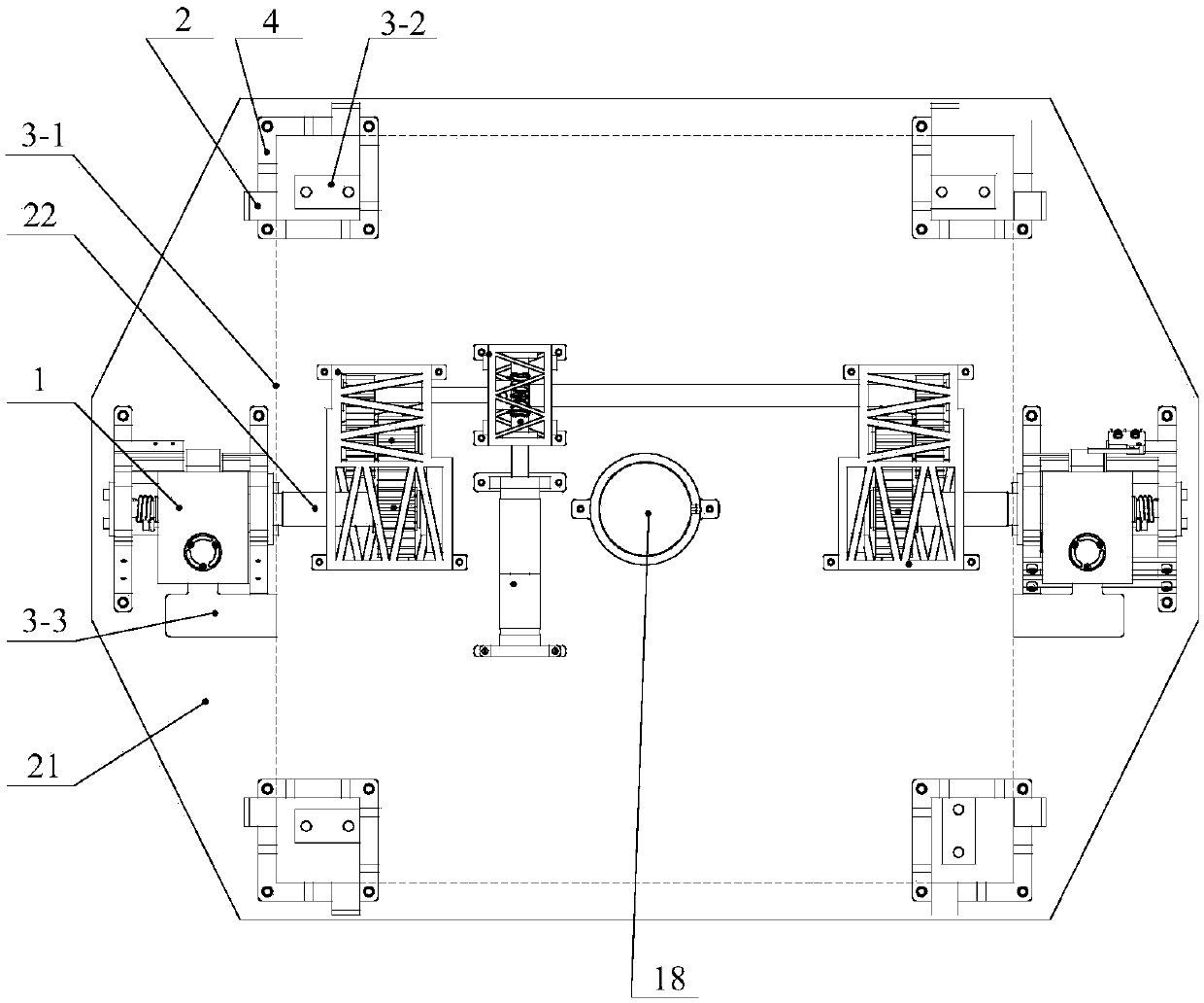 Low-impact repeatable locking and separation device for space effective load