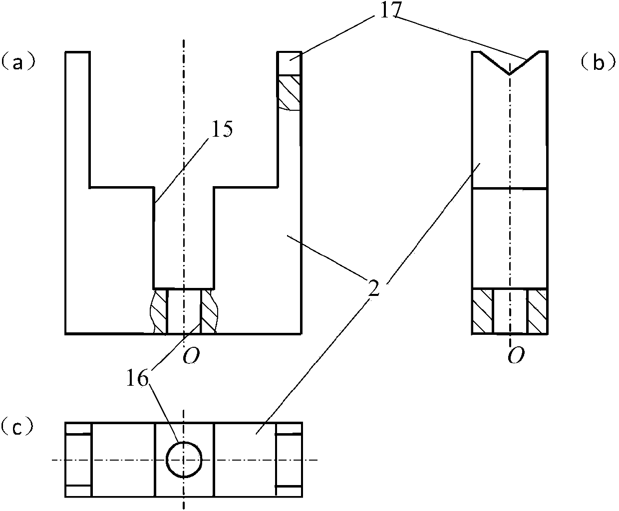 Device and method for measuring minimum diameter of diameter shrinkage portion of tensile sample after fracture