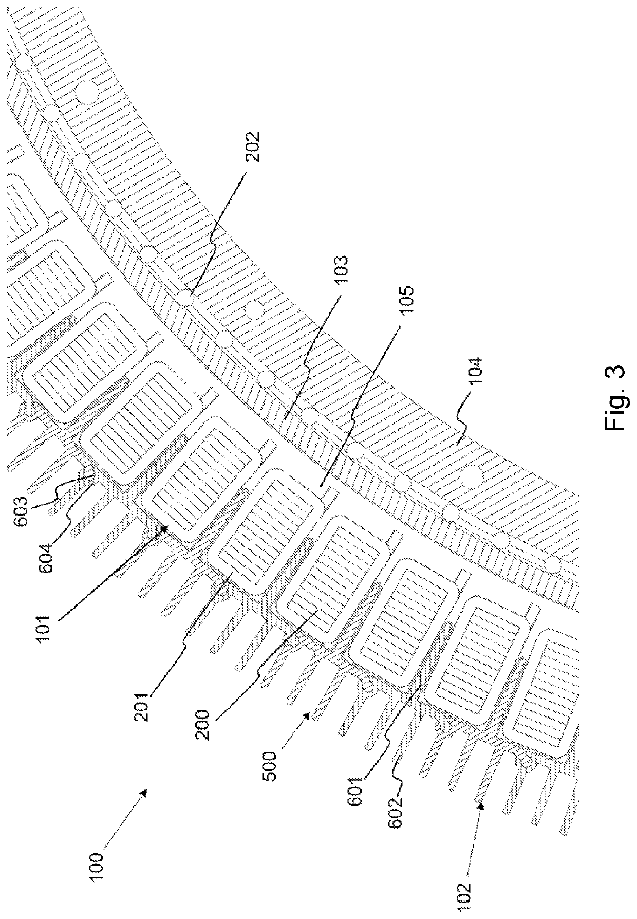 Axial flux machine and method for the manufacturing thereof