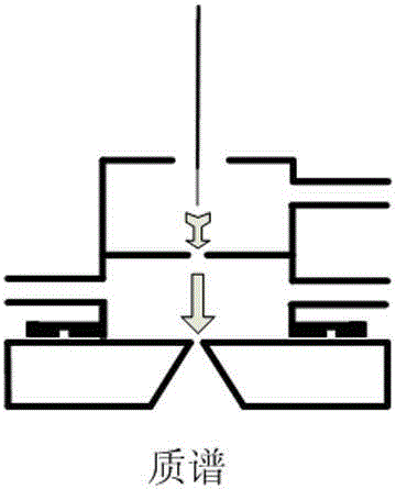 Two-area reverse airflow atmospheric pressure chemical ionization source