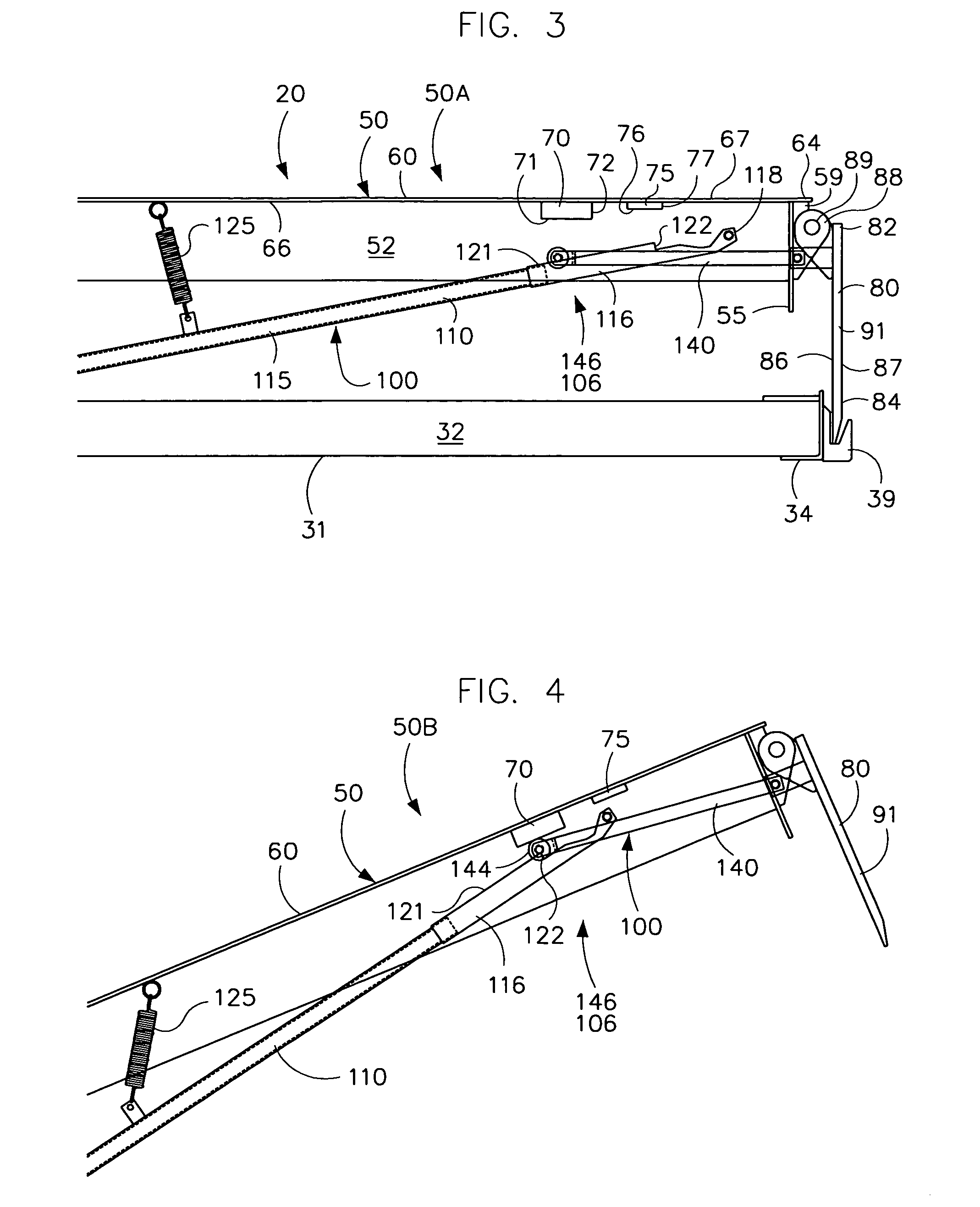 Loading dock leveler with lip extension mechanism