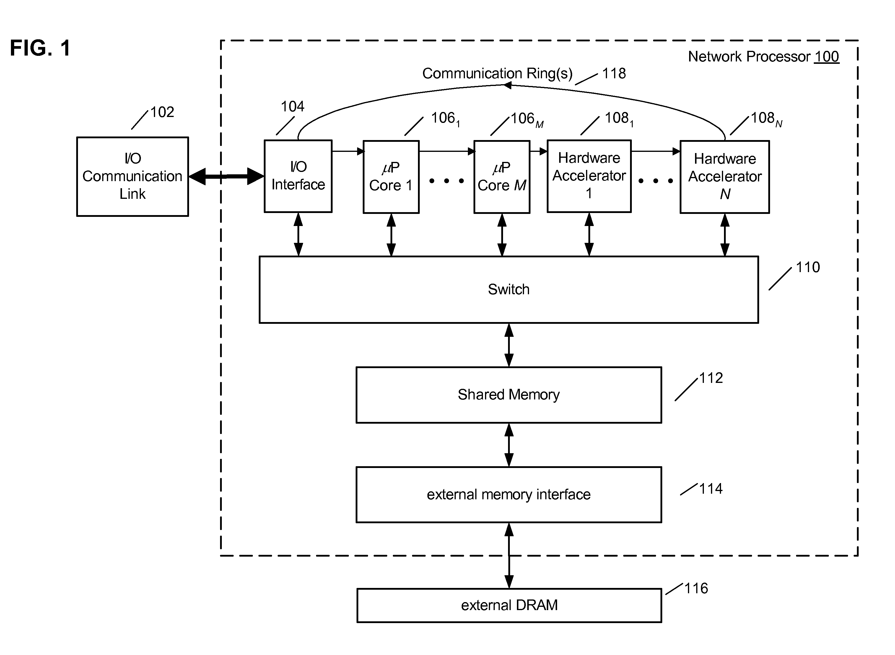 Dynamic updating of scheduling hierarchy in a traffic manager of a network processor