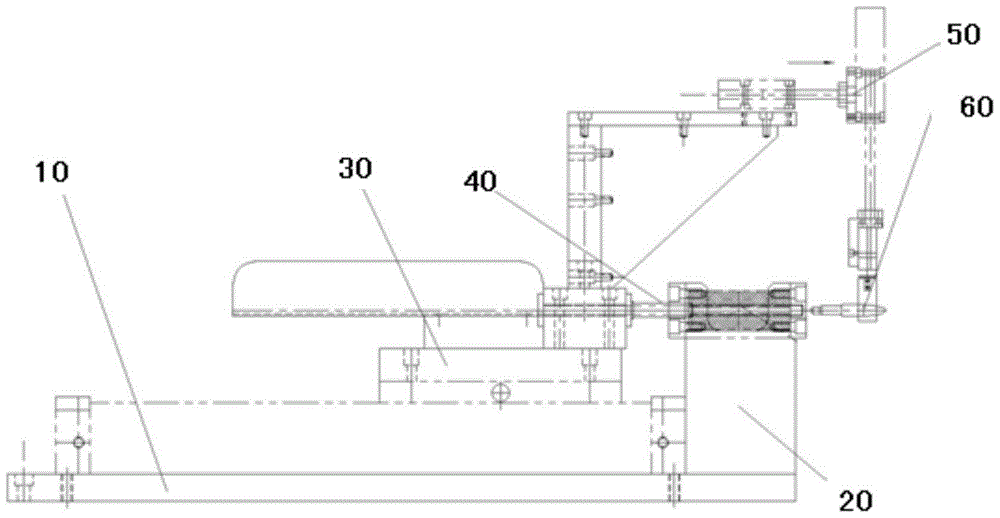 A threading machine for elastic components and a threading method thereof