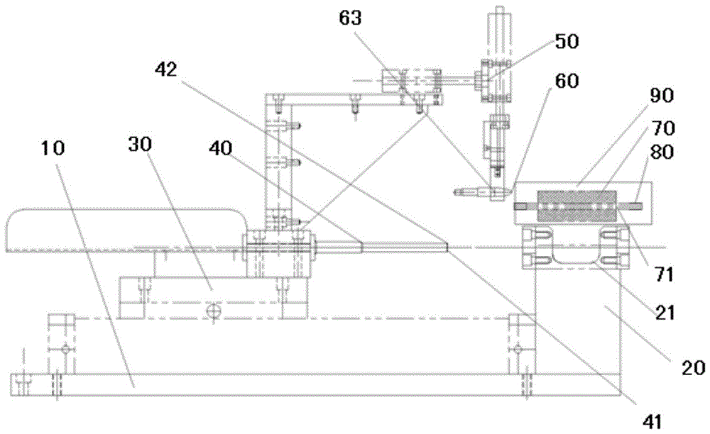 A threading machine for elastic components and a threading method thereof