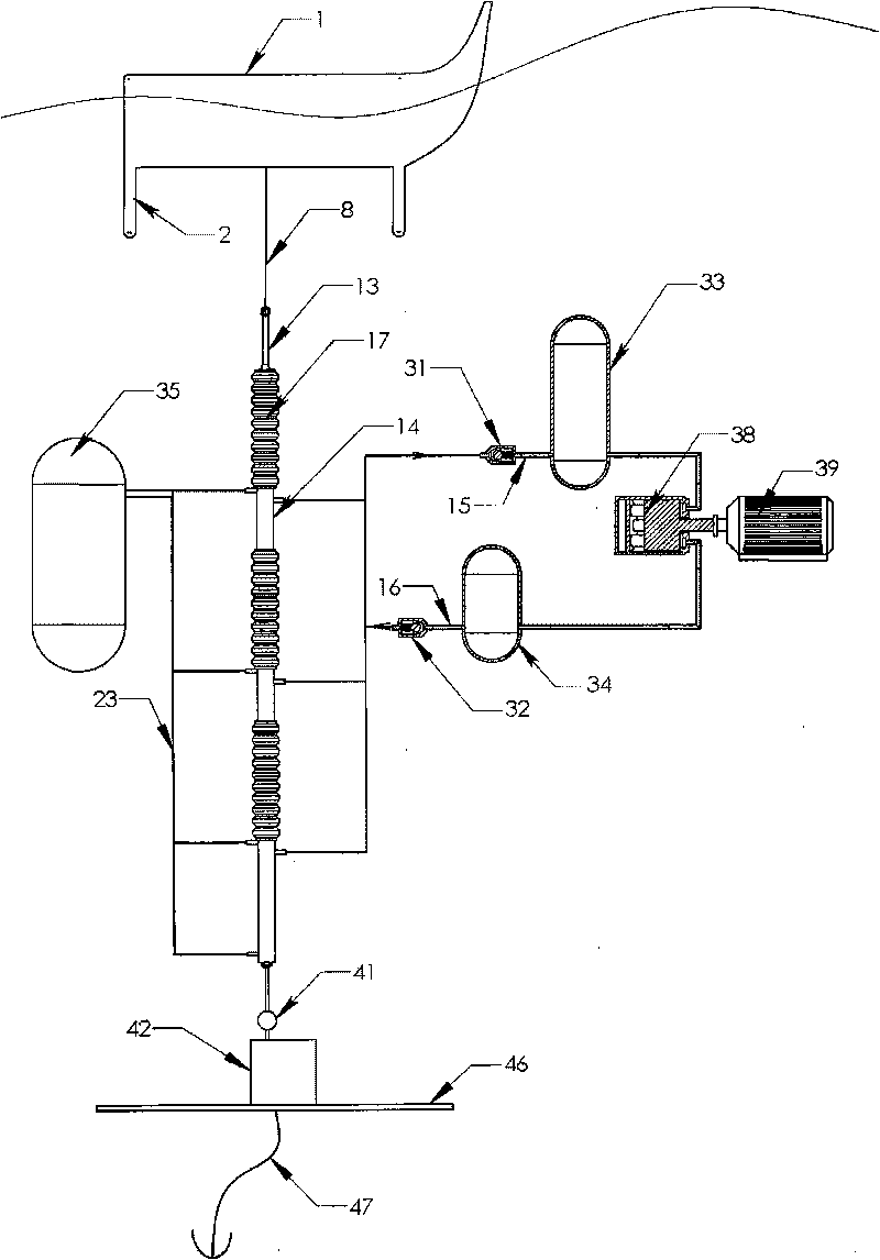 Heaving plunger cylinder-type wave energy generation system