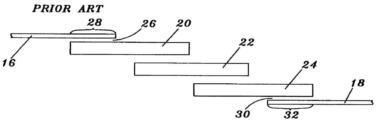 Stripline coupling structure for high power HTS filters of the split resonator type