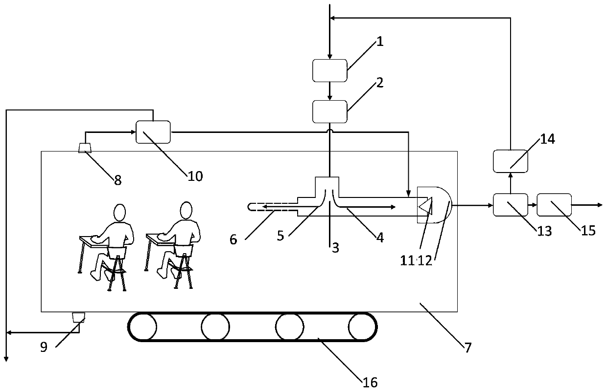 A kind of coal mine underground air conditioner and refrigeration method driven by small explosion-proof compressed air