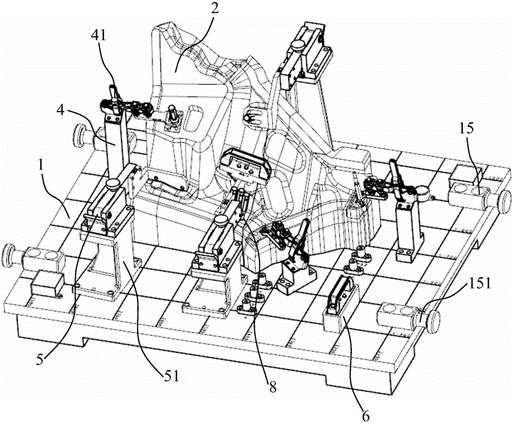 Profile detection device used for automobile parts