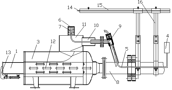 Horizontal flow-opening igniting device