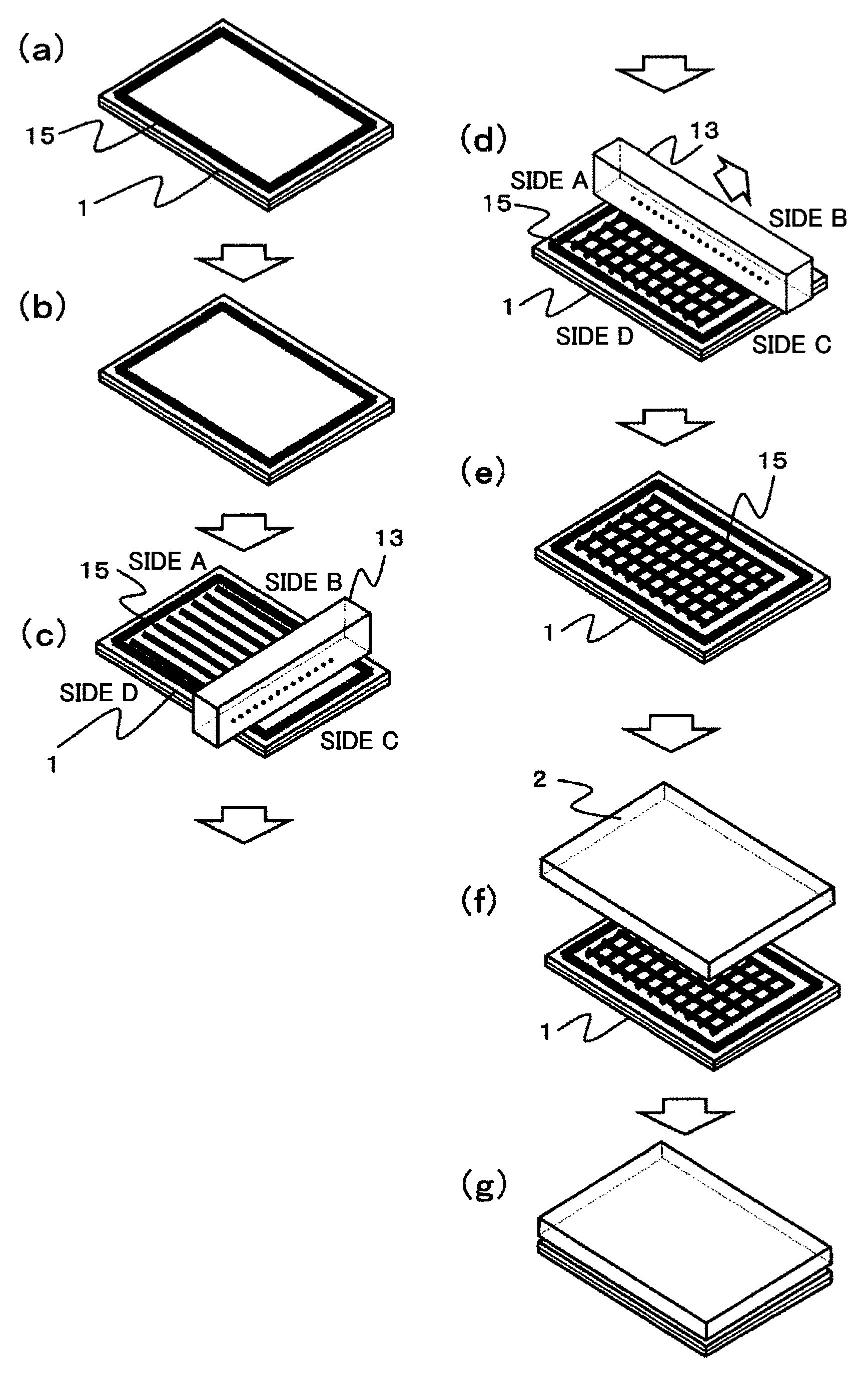 Method of manufacturing a display