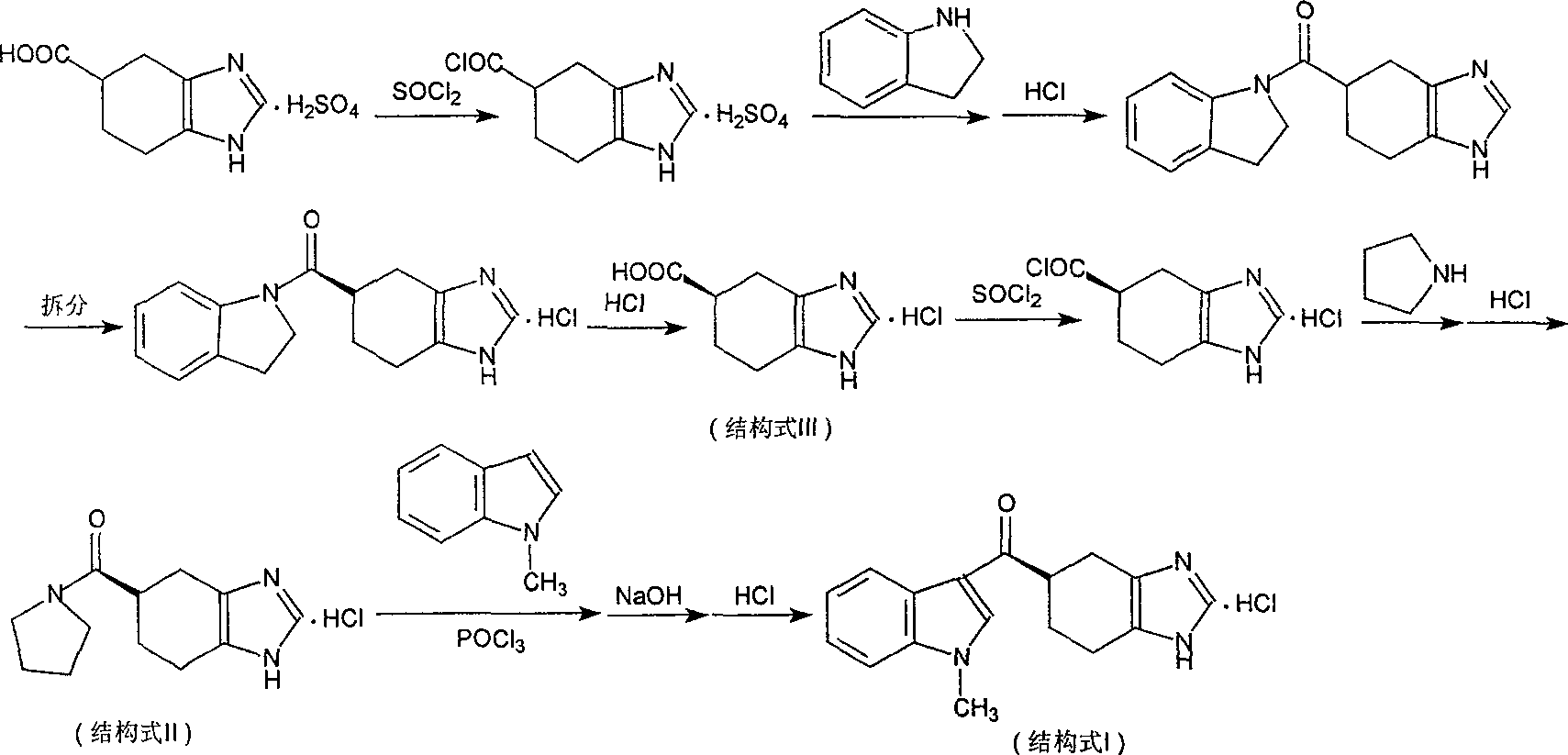 Novel preparation method of ramosetron hydrochloride