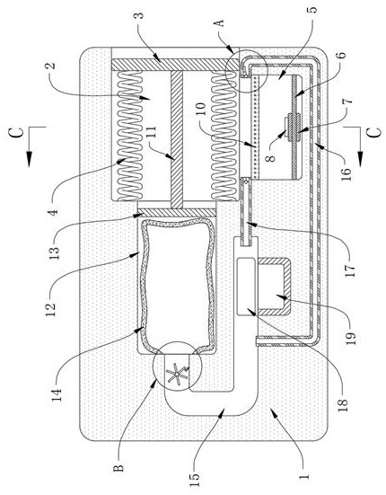 A reflective finger vein authentication device