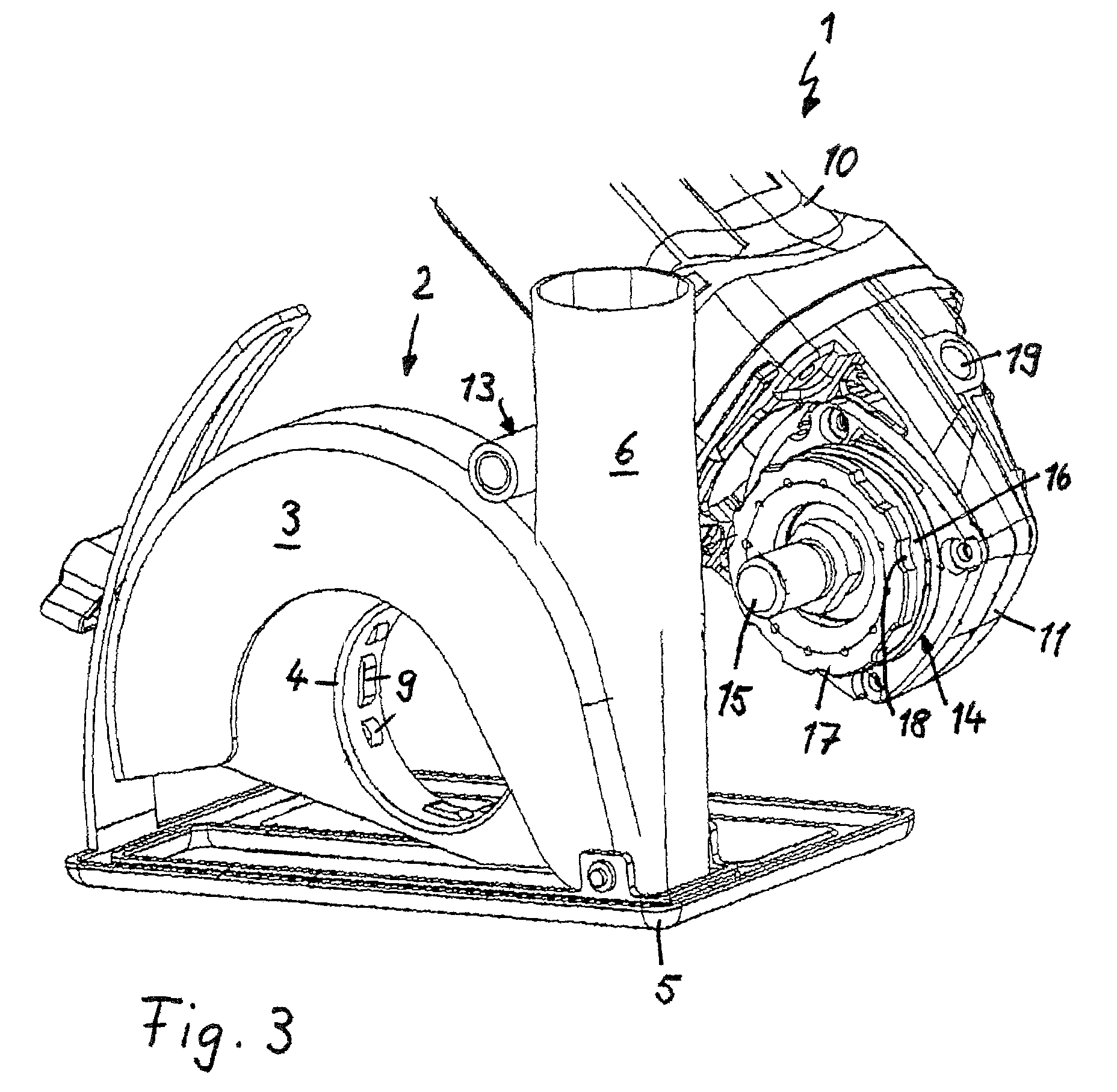 Handheld power tool with a guard hood