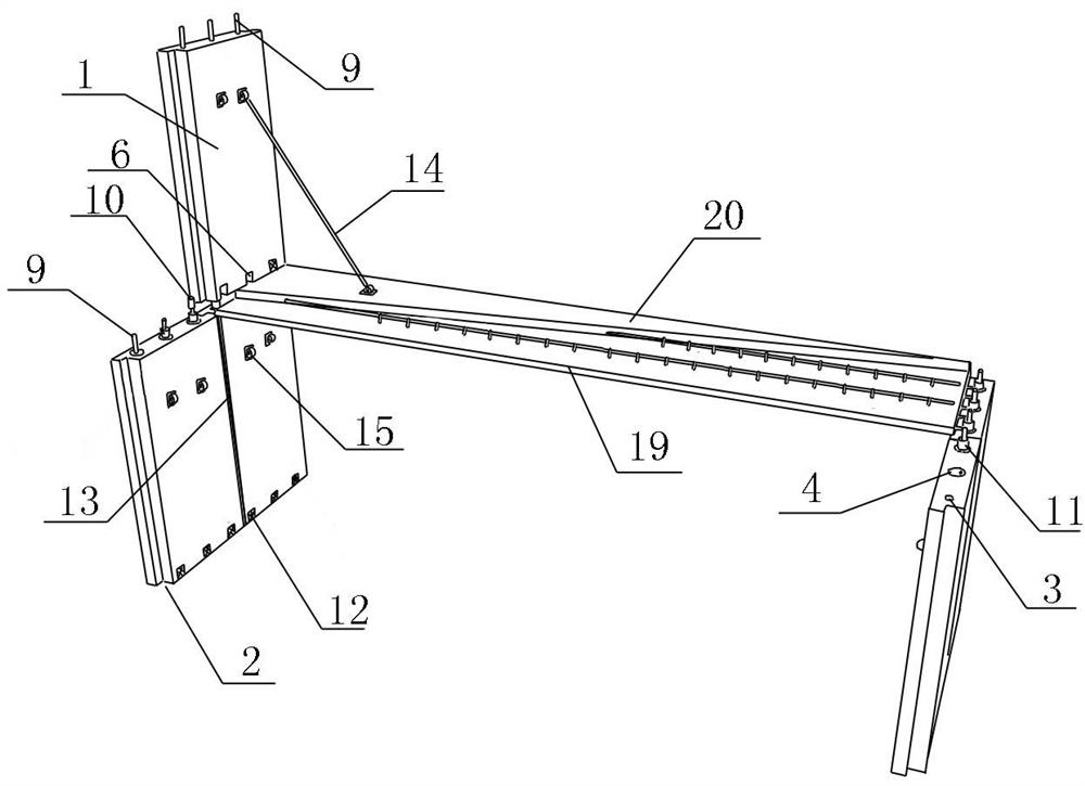 Prestressed prefabricated concrete shear wall system and construction method thereof