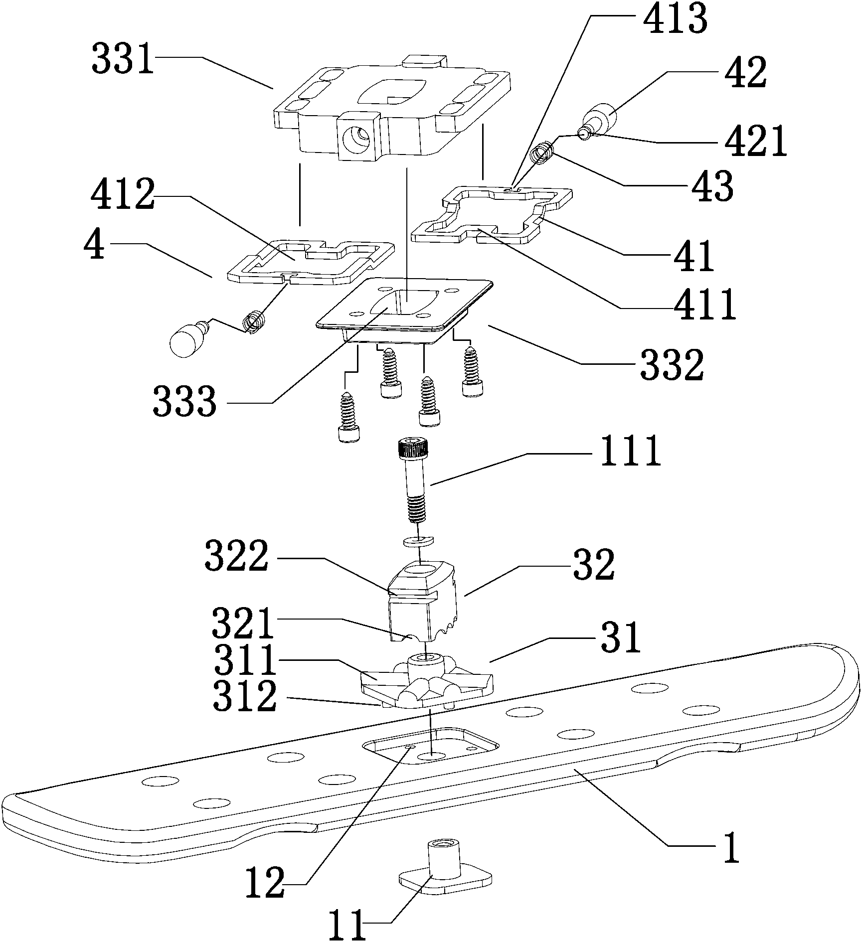 Novel detachable skateboard shoe