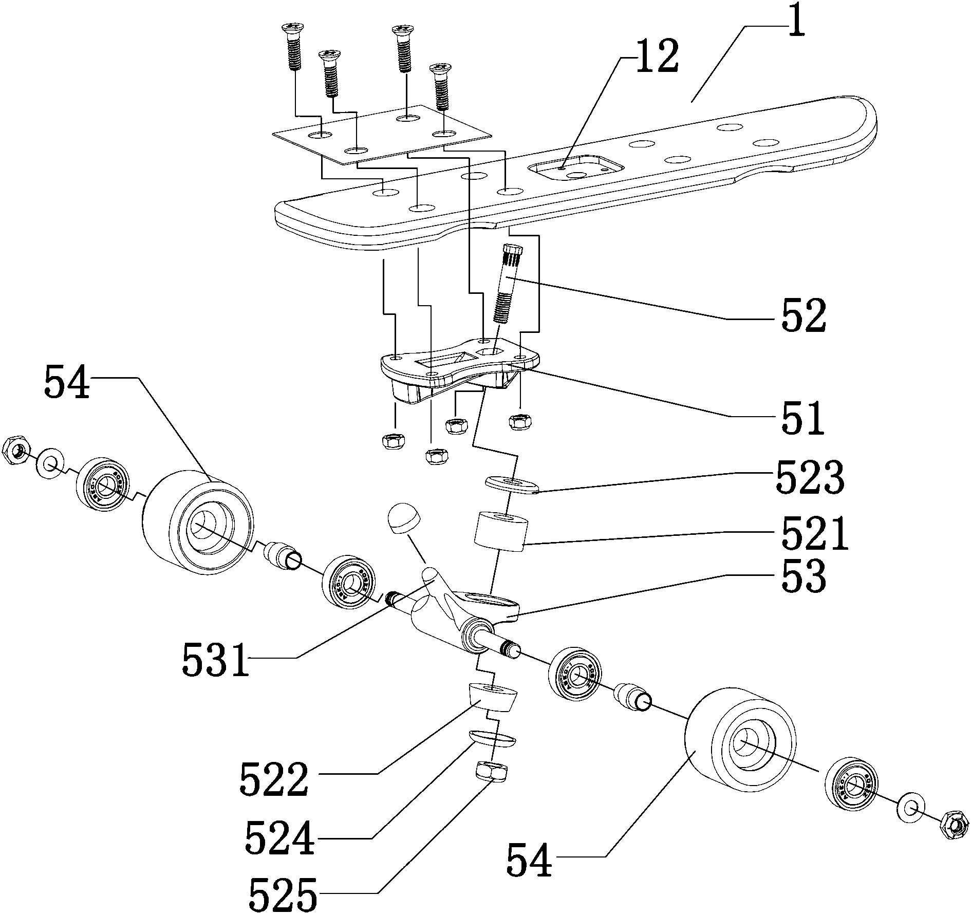 Novel detachable skateboard shoe