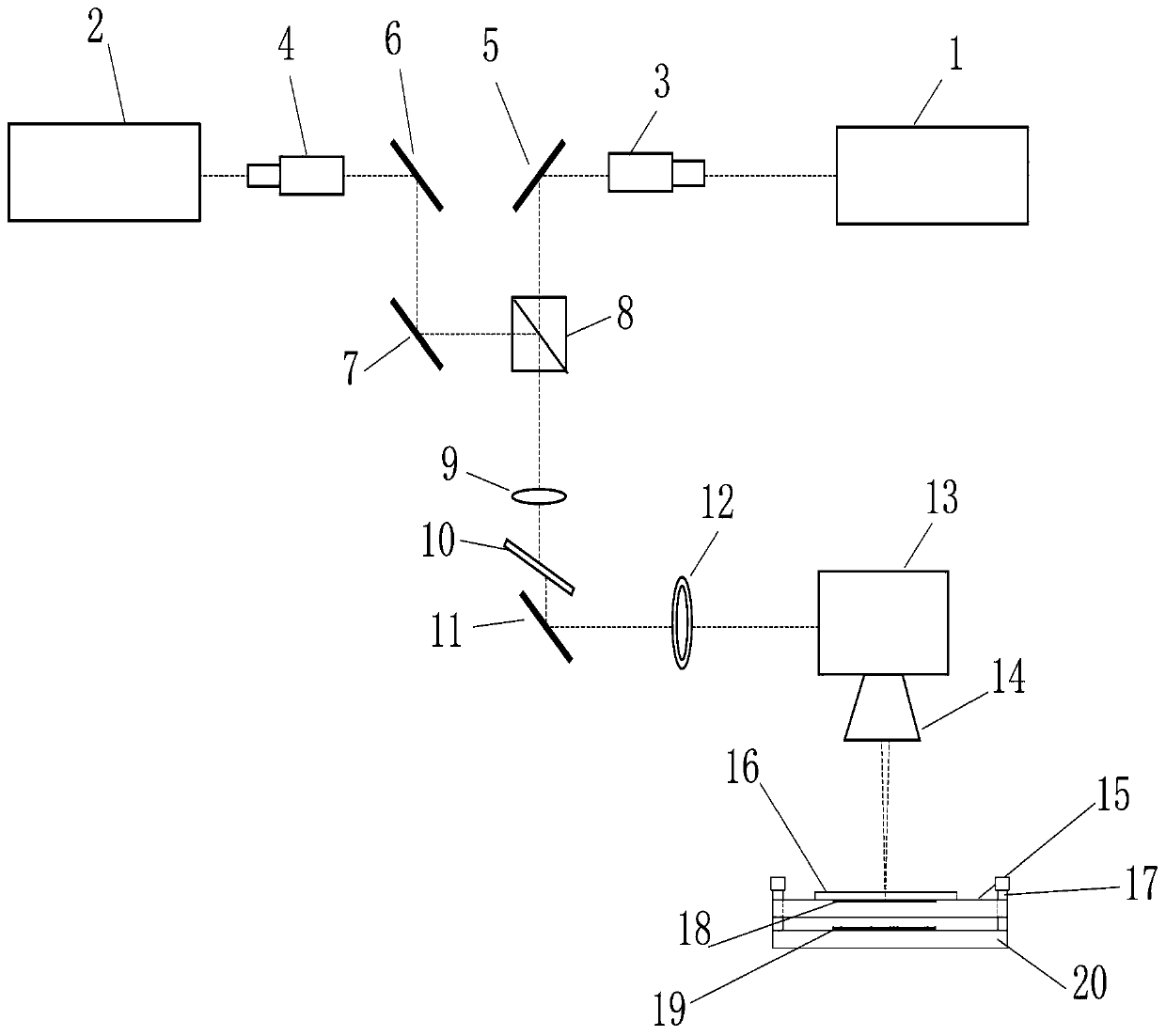 Processing device and method for preparing silver paste electrode by laser-induced forward transferring printing and sintering