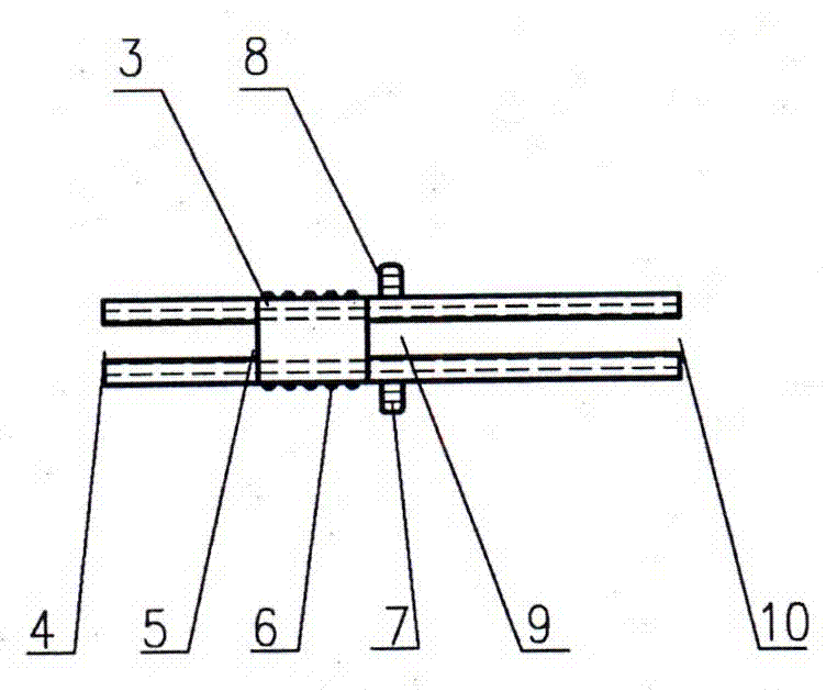 Double-pipe bite block protection type high-frequency oxygen jet and sputum aspiration fluid director