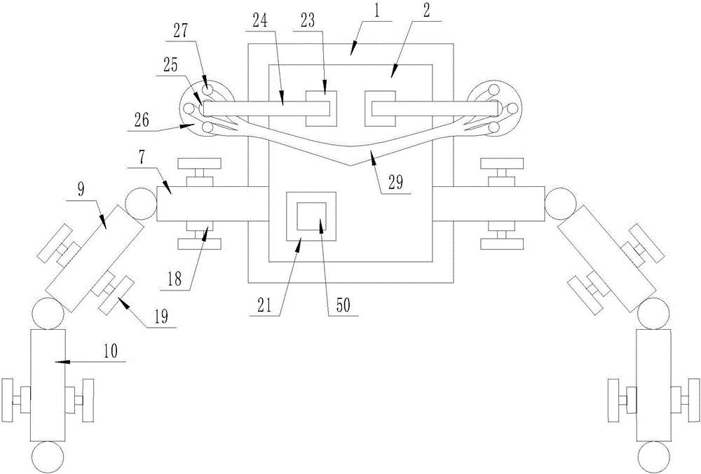 Device for automatically cleaning broken hair in barbershop