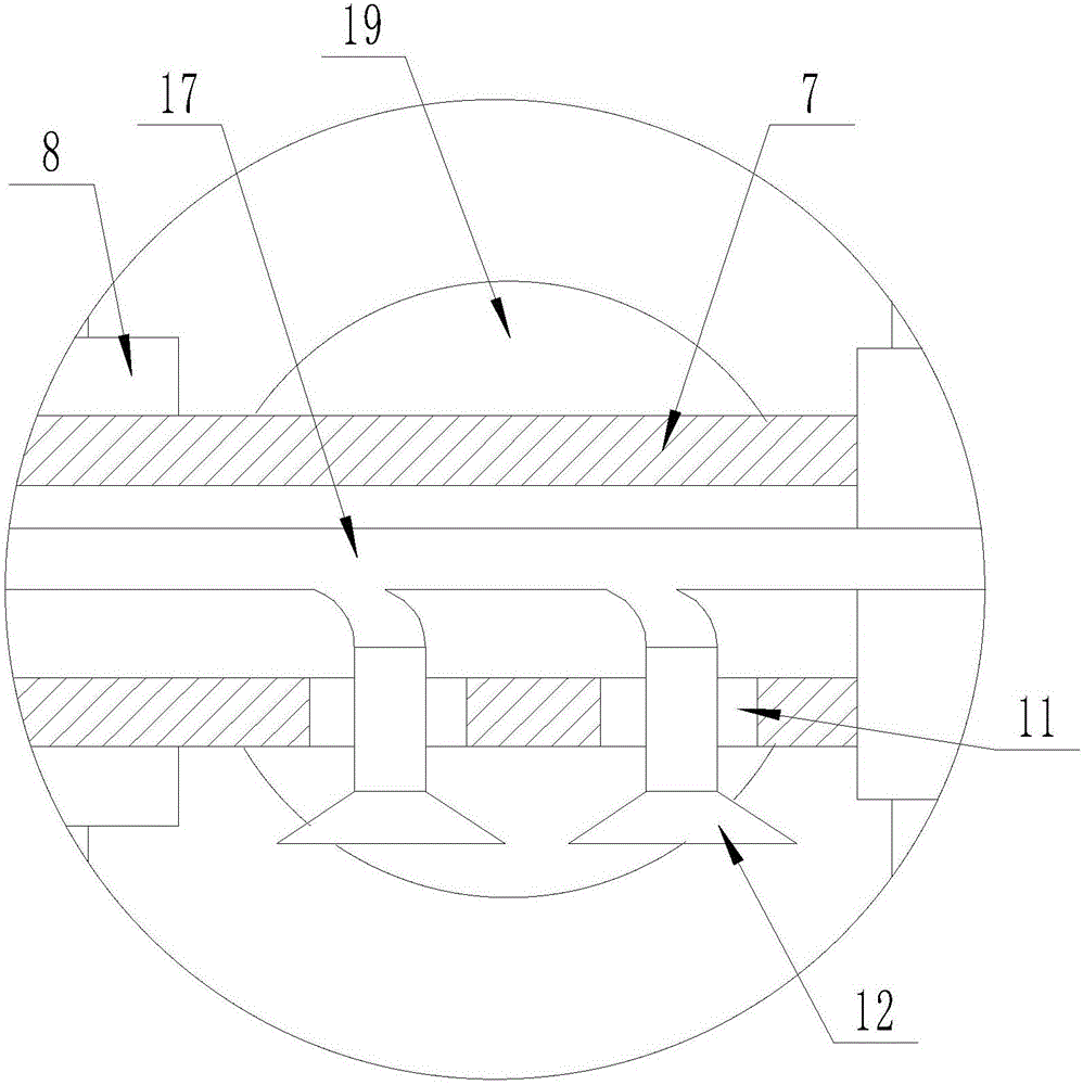 Device for automatically cleaning broken hair in barbershop