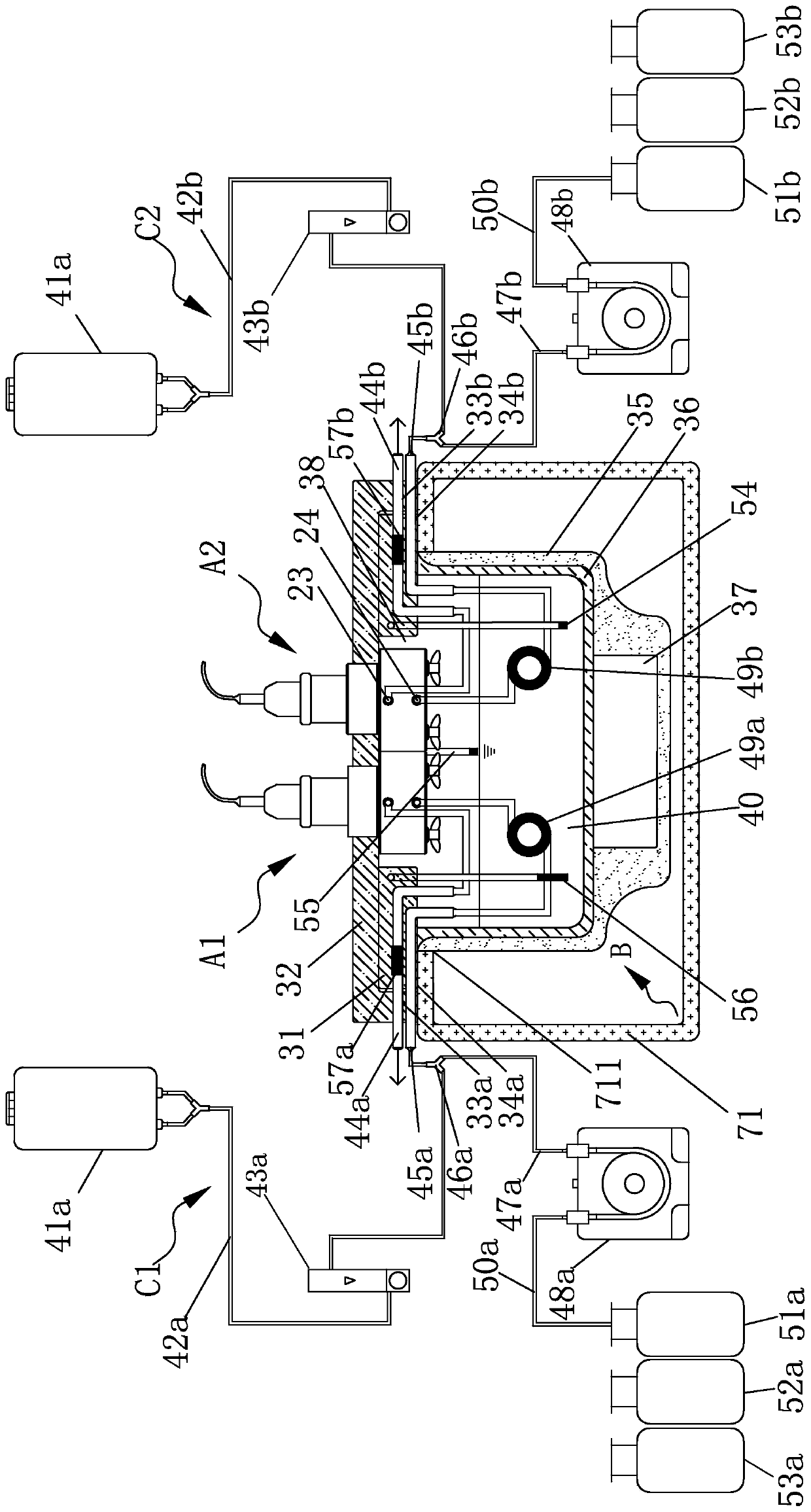 Double-channel microbial sensor type BOD (Biochemical Oxygen Demand) rapid tester for emergency detection