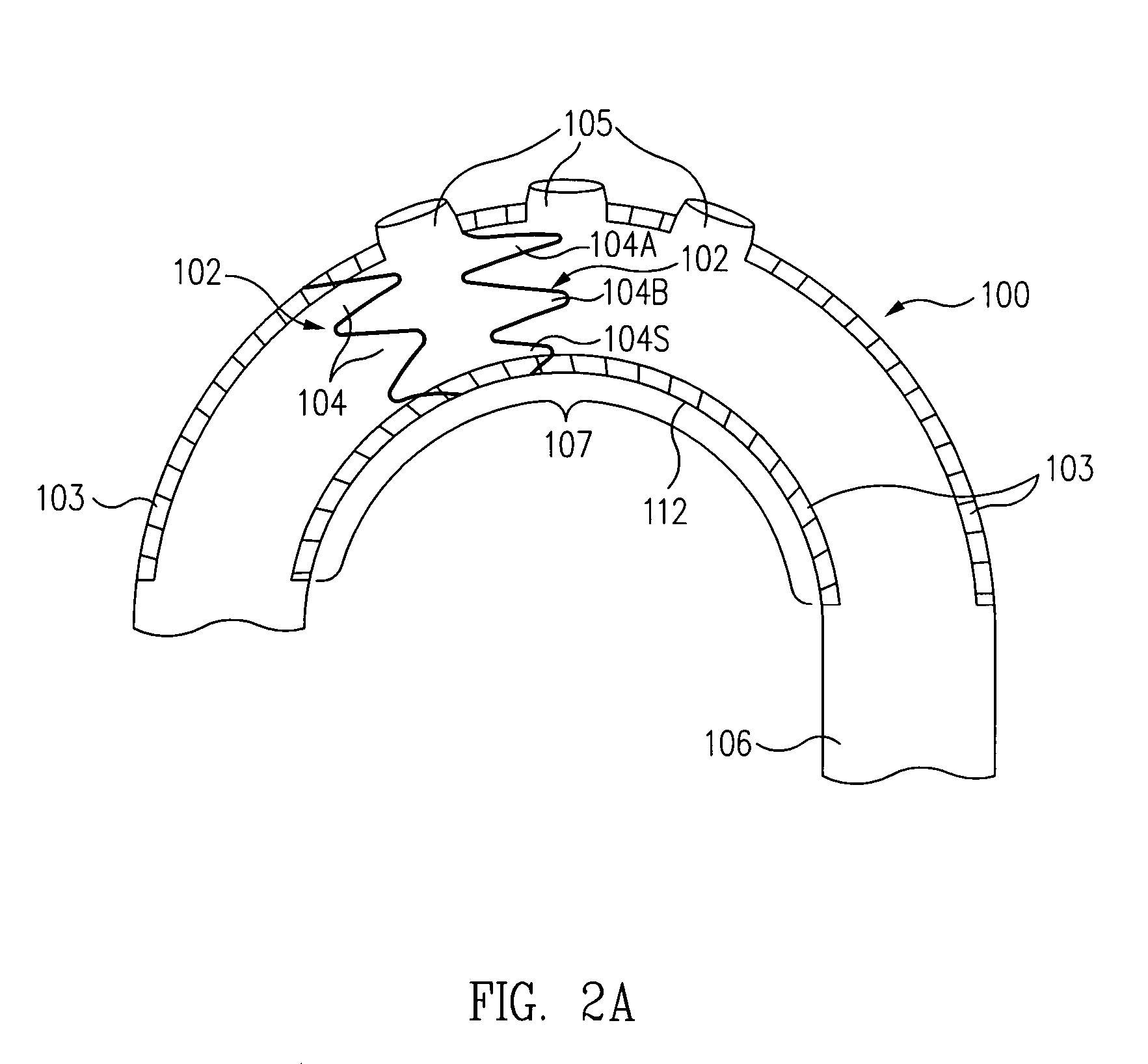 Stent graft tapered spring