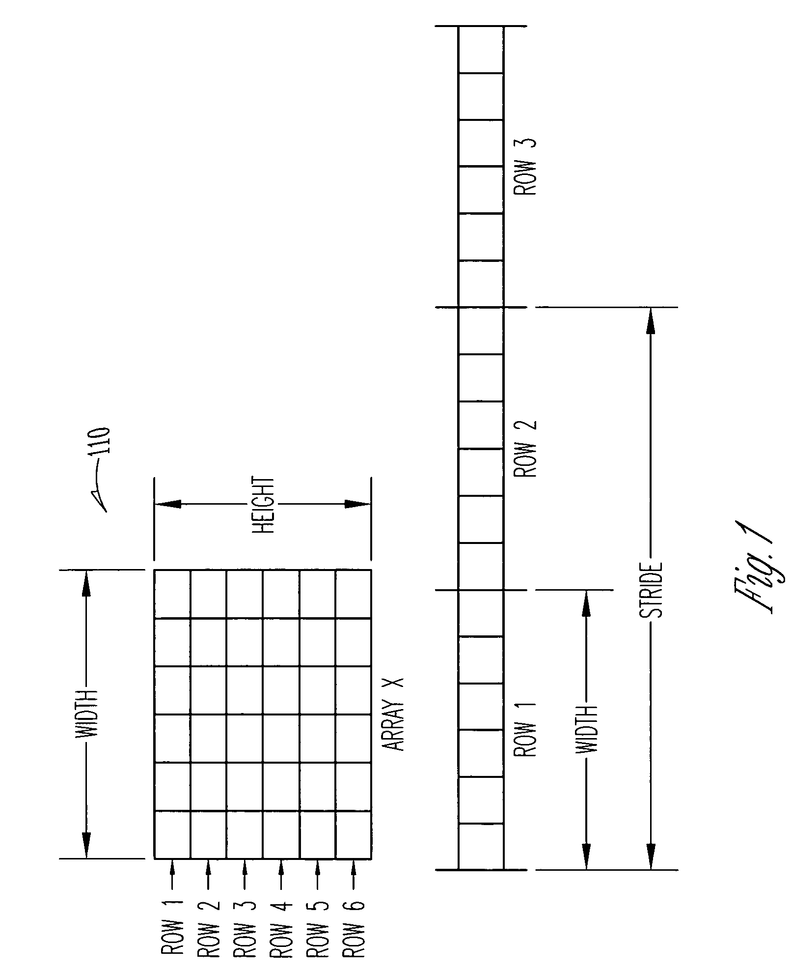 Caching of dynamic arrays