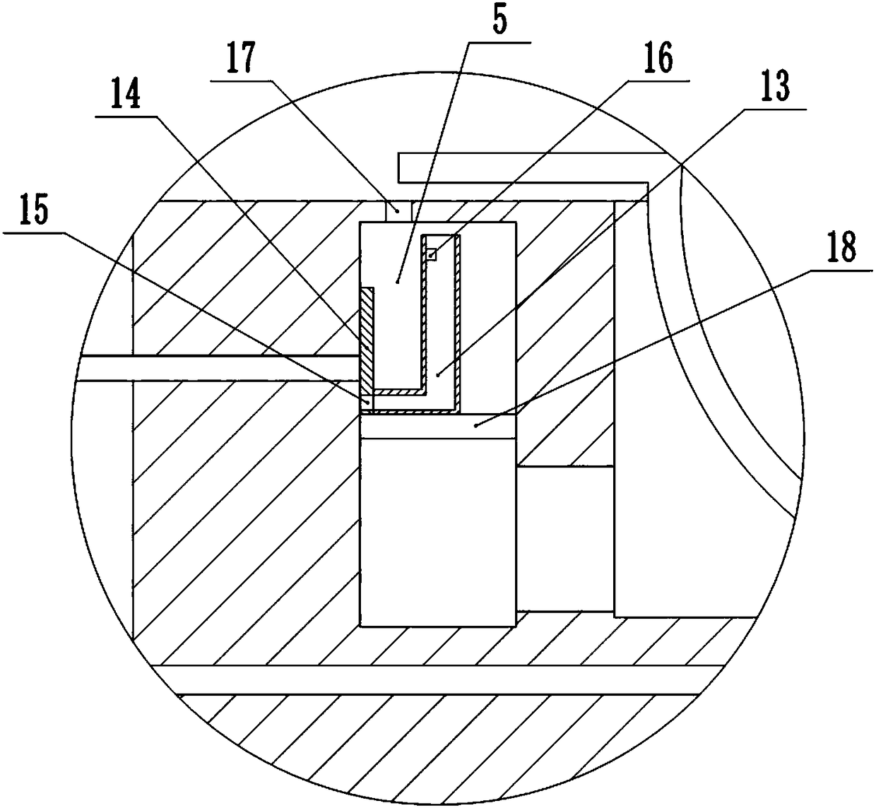 Device for mounting mobile phone button elastic pieces