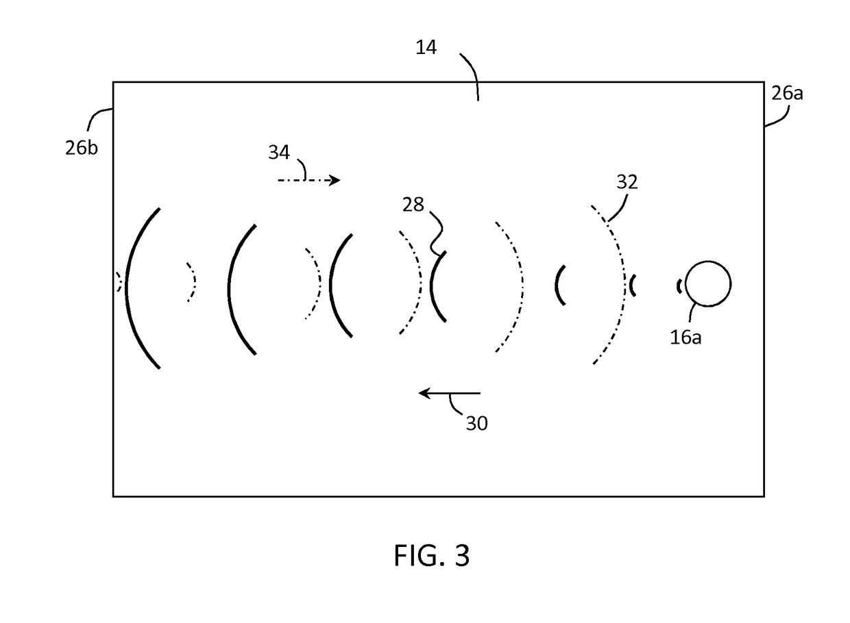 Cross-cancellation of audio signals in a stereo flat panel speaker